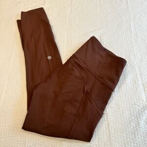 Lululemon fast and free brown leggings women 6